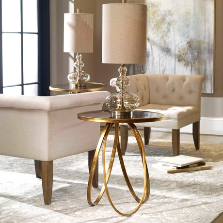 Gold Loops Side Table by Uttermost Montrez, alternate view 2