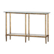 Modern European furniture - Gold Framed Glass Console Table - www.oroa.com