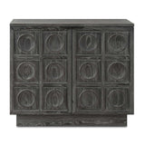 Circle Carved Elm 2-Door Cabinet by Uttermost Shelby