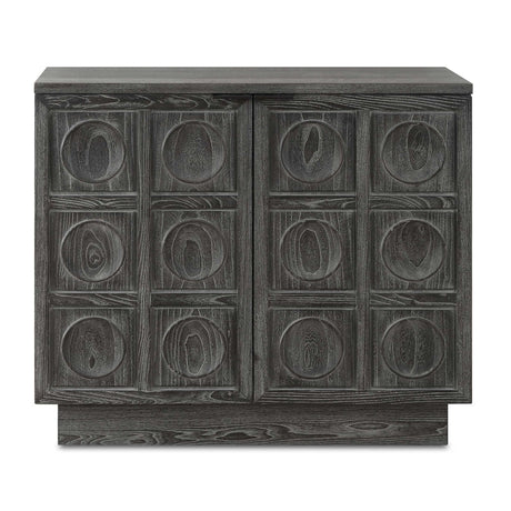 Circle Carved Elm 2-Door Cabinet by Uttermost Shelby