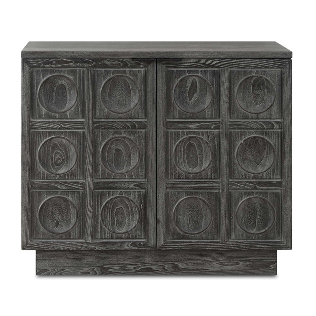 Circle Carved Elm 2-Door Cabinet by Uttermost Shelby