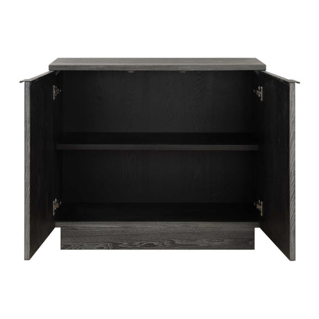 Circle Carved Elm 2-Door Cabinet by Uttermost Shelby, alternate view 3