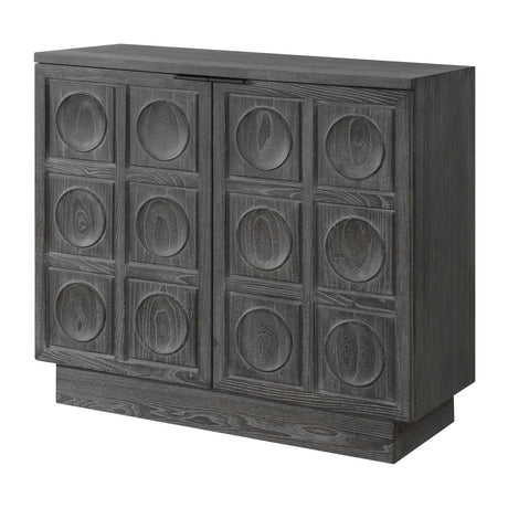 Circle Carved Elm 2-Door Cabinet by Uttermost Shelby, alternate view 4