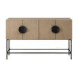 Elm Veneer 4-Door Cabinet by Uttermost Lunar