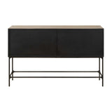 Elm Veneer 4-Door Cabinet by Uttermost Lunar, alternate view 5