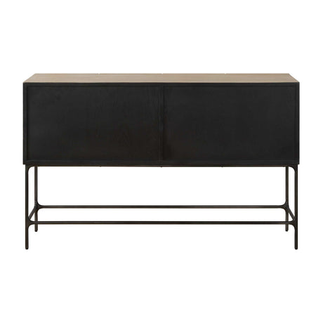 Elm Veneer 4-Door Cabinet by Uttermost Lunar, alternate view 5