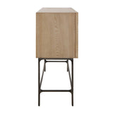 Elm Veneer 4-Door Cabinet by Uttermost Lunar, alternate view 6