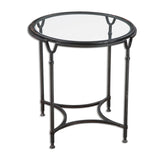 Black Steel Framed Side Table by Uttermost Samson, alternate view 3