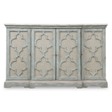Gray Open-Carved 4-Door Cabinet by Uttermost Sophie, alternate view 3