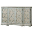 Gray Open-Carved 4-Door Cabinet by Uttermost Sophie