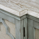 Gray Open-Carved 4-Door Cabinet by Uttermost Sophie, alternate view 6