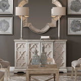 Gray Open-Carved 4-Door Cabinet by Uttermost Sophie, alternate view 2