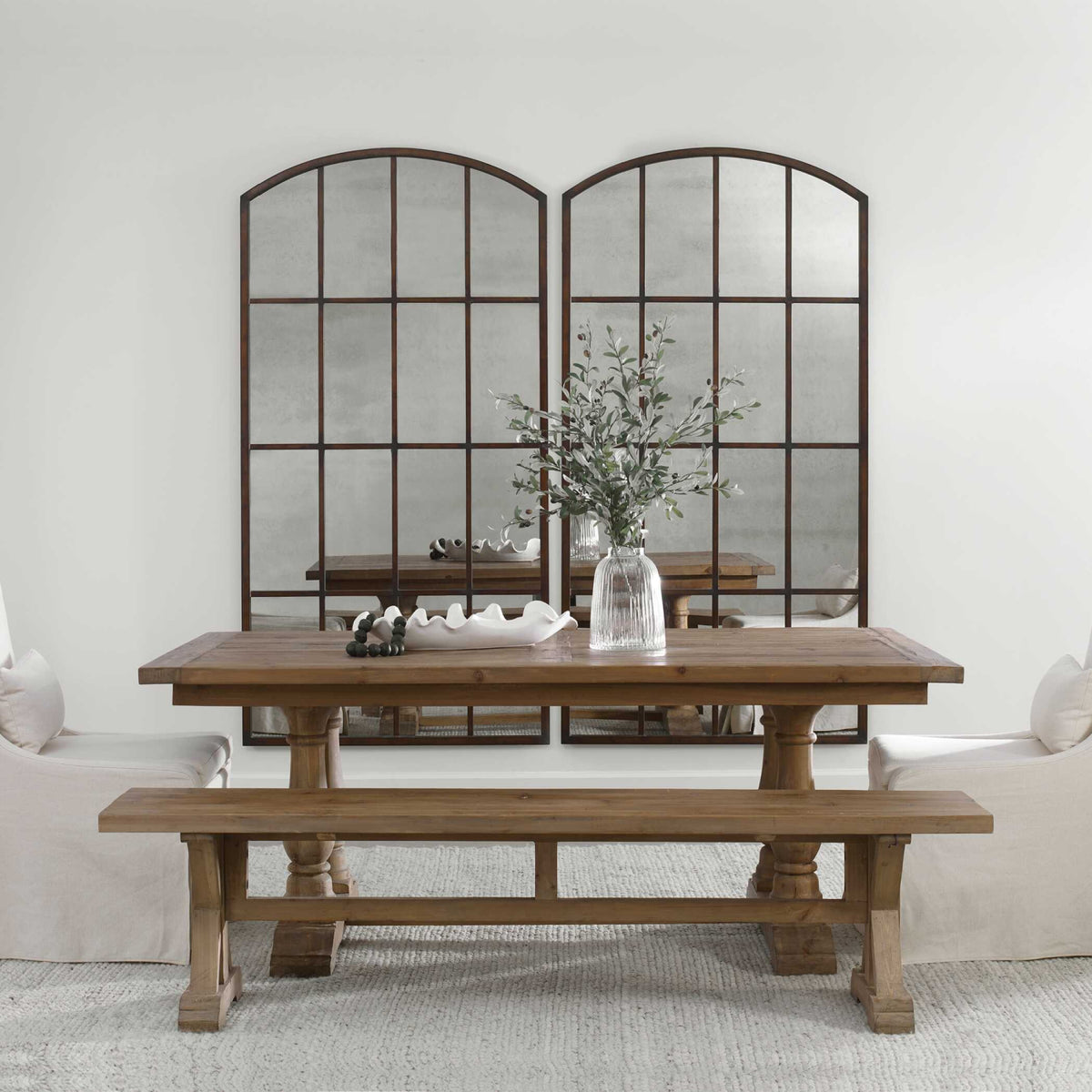 Modern European furniture - Solid Wood Rectangular Dining Table - www.oroa.com