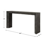 Chiseled Black Elm Console Table by Uttermost Thoreau, alternate view 9
