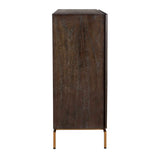 Black Mindi Faceted 2-Door Cabinet by Uttermost Marico, alternate view 5