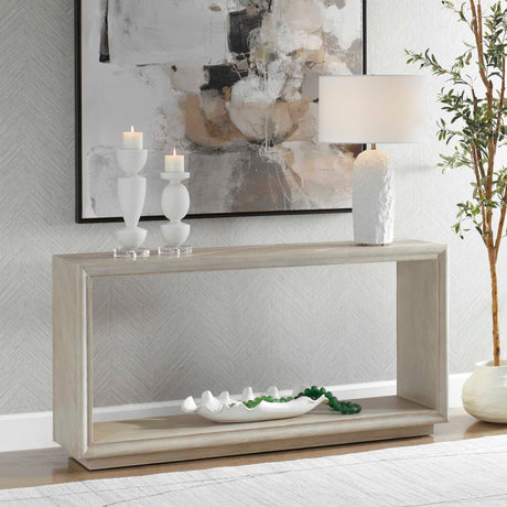 Light Oak Console Table by Uttermost Prism, alternate view 6