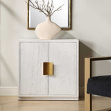 White 2-Door Cabinet by Uttermost Emma