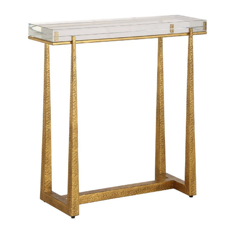 Modern European furniture - Crystal Top Accent Table - www.oroa.com