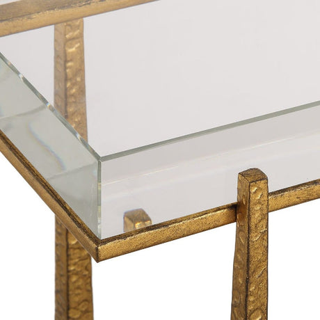 Modern European furniture - Crystal Top Accent Table - www.oroa.com