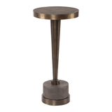 Bronze Pedestal Drink Table by Uttermost Masika