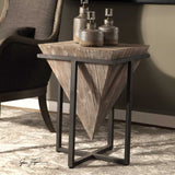 Modern European furniture - Fir Wood Pyramid Side Table - www.oroa.com
