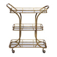 Modern European furniture - 3-Shelves Mirrored Serving Cart - www.oroa.com