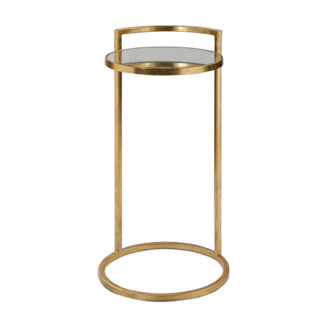 Gold Framed Mirror Accent Table by Uttermost Cailin
