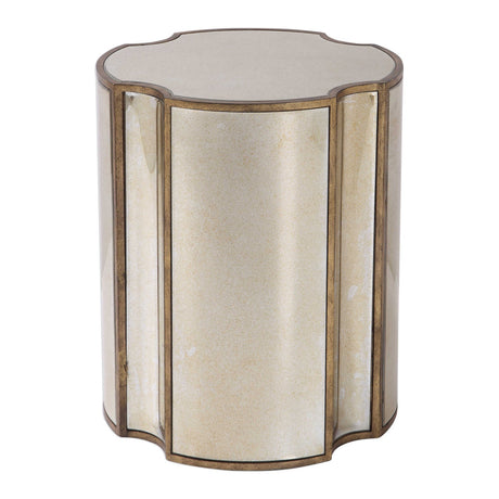 Antique Mirror Quatrefoil Accent Table by Uttermost Harlow