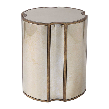 Antique Mirror Quatrefoil Accent Table by Uttermost Harlow, alternate view 3