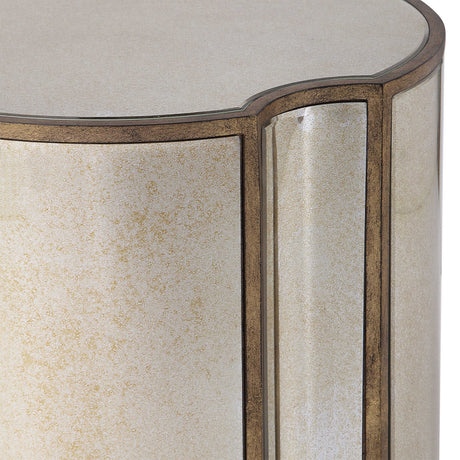 Antique Mirror Quatrefoil Accent Table by Uttermost Harlow, alternate view 4