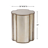 Antique Mirror Quatrefoil Accent Table by Uttermost Harlow, alternate view 6