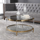 Modern European furniture - Round Glass Coffee Table - www.oroa.com