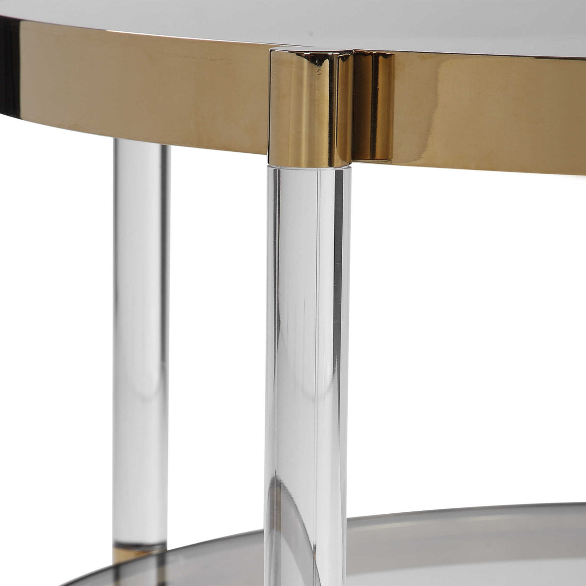 Round Glass Coffee Table | Uttermost Kellen