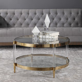 Modern European furniture - Round Glass Coffee Table - www.oroa.com