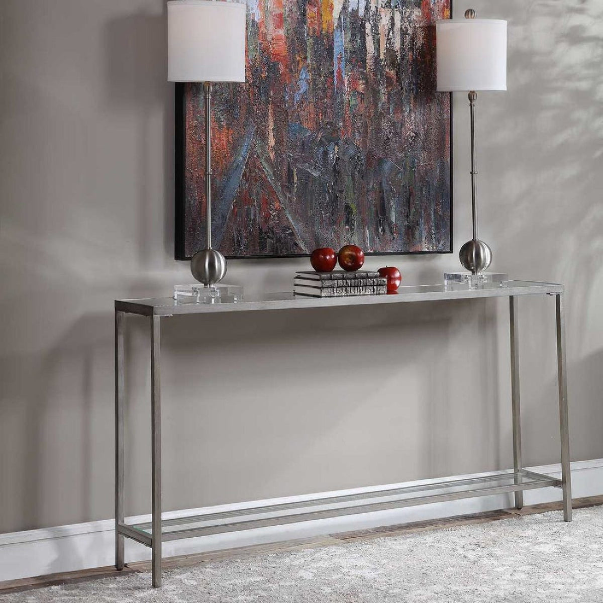Modern European furniture - Beveled Mirror Console Table - www.oroa.com