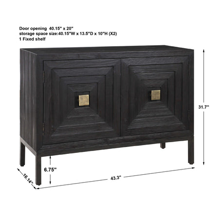 Modern European furniture - Fir Wood 2-Door Cabinet - www.oroa.com