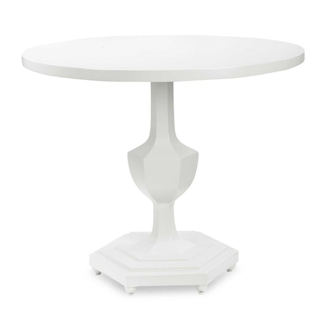 Modern European furniture - Gloss White Round Foyer Table - www.oroa.com