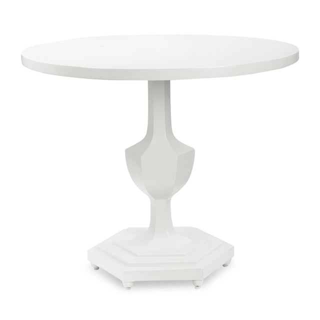 Modern European furniture - Gloss White Round Foyer Table - www.oroa.com