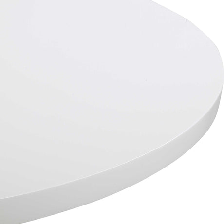 Modern European furniture - Gloss White Round Foyer Table - www.oroa.com