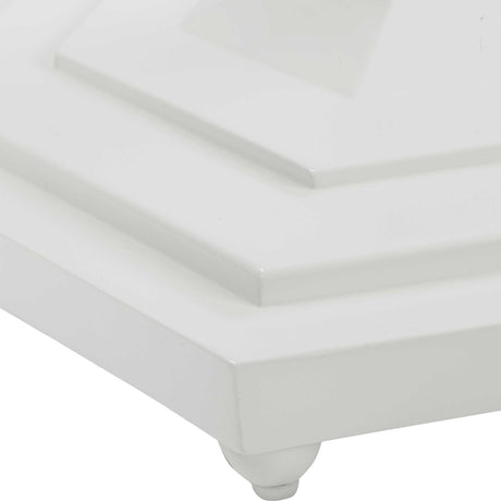Modern European furniture - Gloss White Round Foyer Table - www.oroa.com