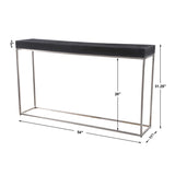 Modern European furniture - Black Concrete Contemporary Console Table - www.oroa.com