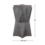 Modern European furniture - Gray Star-Shaped Accent Table - www.oroa.com