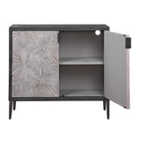 Oak Mosaic 2-Door Cabinet by Uttermost Laurentia, alternate view 3