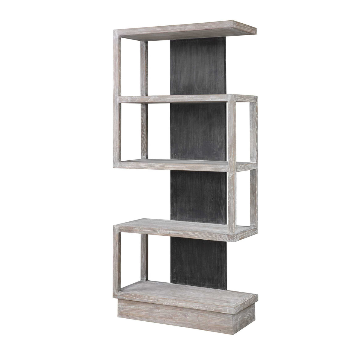 Modern European furniture - Gray Elm Veneer Bookcase - www.oroa.com