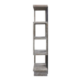 Modern European furniture - Gray Elm Veneer Bookcase - www.oroa.com