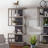 Modern European furniture - Gray Elm Veneer Bookcase - www.oroa.com