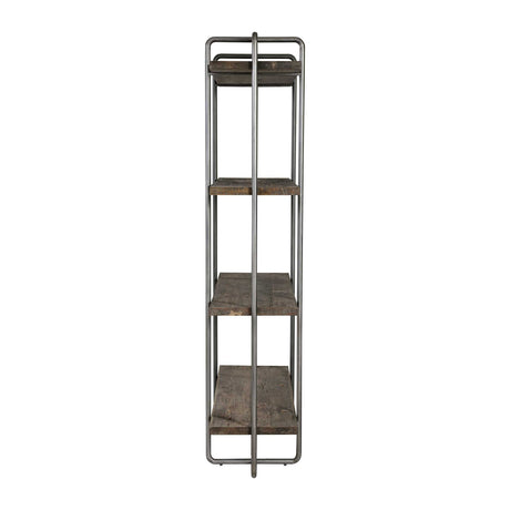 Modern European furniture - Brushed Pewter Framed Bookshelf - www.oroa.com