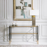 Gold Leaf Console Table by Uttermost Kentmore, alternate view 6