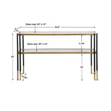 Gold Leaf Console Table by Uttermost Kentmore, alternate view 8