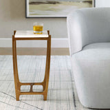 Modern European furniture - Antique Gold Framed Accent Table Table - www.oroa.com